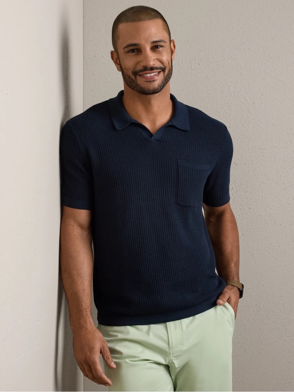 RHONE Coastal Johnny Collar Polo